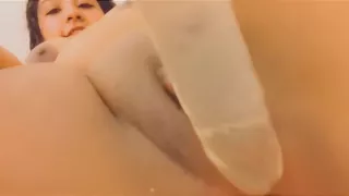 Sandy Lou - Petite Latina Cums Hard! Creamy Teen Pussy