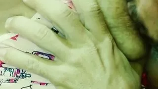 Paty Angel & Nick - Slumber party with hot redhead ends with cumshot at the end