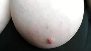 Close-up view of my tits