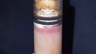 My dickhead  in a clit pump