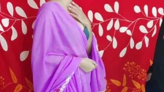 Indian Desi was proposed by stepbrother to teach him real orgasm