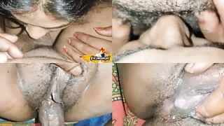 Indian Pussy licking & Sex with Creamy pussy & deepthroat sucking, Desi Big boobs Girl fucking hard & Hardcore blowjob.deshiange