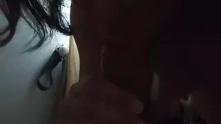 Filming my face during blowjob