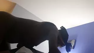 Big booty black girl quick hard fuck