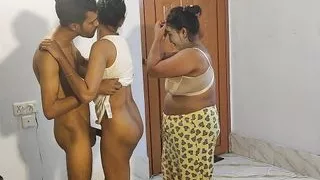 Homemade Threesome two a boy fust time fuck