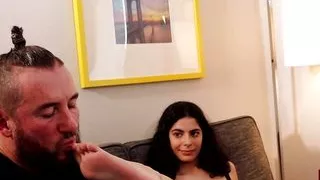 Sneakers Girl Angel Gostosa Lets Pervert Fuck Her Soft Feet!