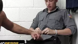 Straight Twink Officer Fucked By Gay Officer While On Duty - Cole Church & Marco Napoli - SayUncle