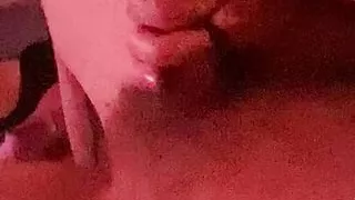 Kinky step sister giving her first blowjob ever