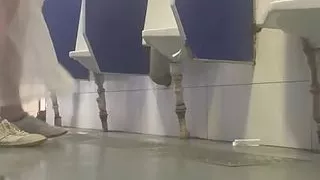 Peed underwear dress on in public toilet