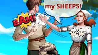 WAL 12 - Angry shepherd does not like when someone watching her two sheeps!