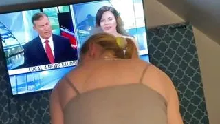 Tattoed white slut rides a black cock