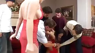 Missy Monroe And Jasmine Byrne In this gang bang all of the participants should be congratulated