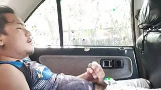 Public car masturbating Grab driver nag jakol