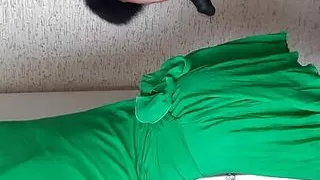 I fucked my housekeeper in the kitchen without taking off my clothes - Lesbian-candys