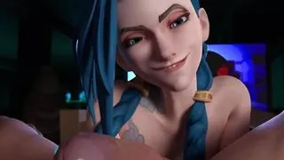 League of Legends - Night Time TV with Jinx (Nude Version) (Animation with Sound)