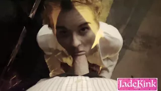 Public Blow Job And Facial For Submissive Slut