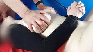 Like a sex doll on the table