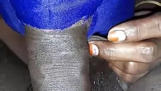 Desi Indian village housewife blojob big dick licking