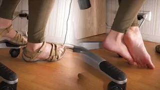 Worship My Sexy Feet In Worn Sandals Under Table