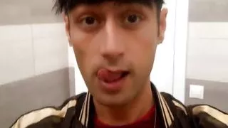 Compilation - Uncut cock 3 times piss at different places - urinal, outside