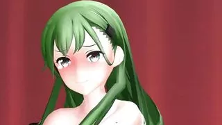 Kantai Collection Suzuya Hentai  Nude Dance - Green Hair Color Edit Smixix