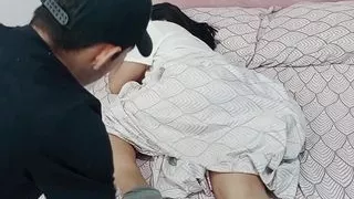 The horny Liam fucks the beautiful Vayoleth until he leaves her face full of cum - Porn in Spanish