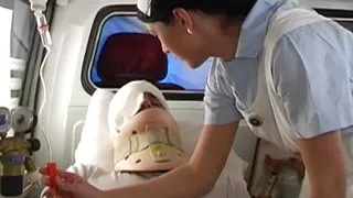 Amazing looking nurse pleasing her patient's hard cock