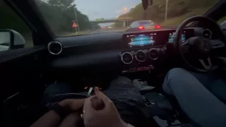 Girlfriend Jerks Me Off While She Drive