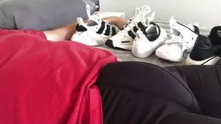 Nike, Adidas Sneakers Play, Fuck, Cum