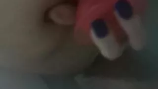 Anal masturbation bathroom