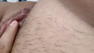 very horny mother tastes her big pussy