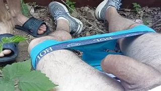 Behind the garage in public sucking a big dick to cum in your mouth!