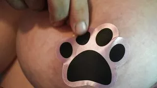 POV Puppy Paw Pasties on DDD Titties for You to Cum On!!
