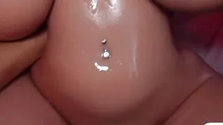 SEX SLAVE Gets Oiled Up And Fucked - Tit Massage, Wet Dirty Sex