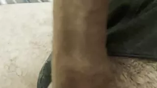 I'm jerking my dick and sperm comes out