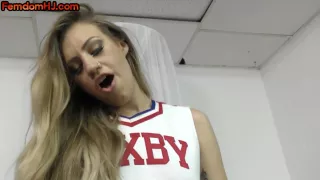 Stroking perverted nympho femina plays with dick in POV