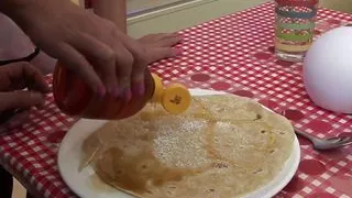 Blonde babes with big tits in a group sex