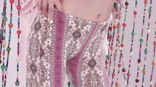 Petite Blonde Teen Hippie and Cherry of the Month Lilly Bell Solo Masturbates After A Striptease