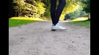 Sissy in flashing in Nature