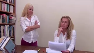 Schoolgirl Spanks Teacher and Fucking Her Ass With Plug xlx