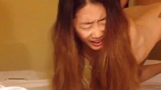 Slim sexy beauty, secretly come to have sex at home, can't stand several orgasms