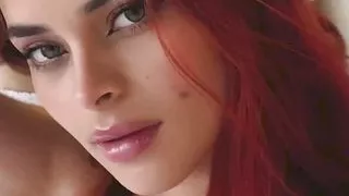 Naughty Red Head Practicing Her Blowjob Skills In The Shower - Wendy Smiles