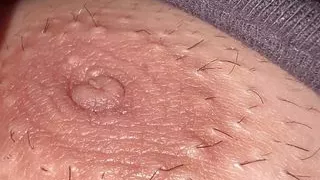 Close up Nipple Play Fat Chubby Guy With Big Man Boobs