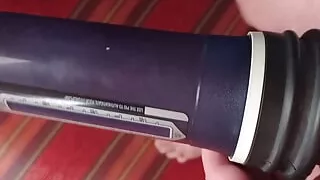 Pumping my dick. Girls like huge dick.