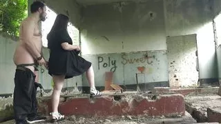 Cuckold peeps how his wife is being fucked