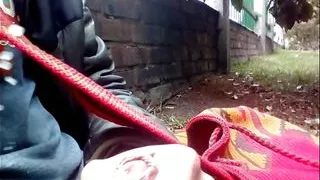 Masturbation and semen in the park