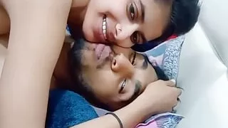 Indian Cute Girl Fucking in Hotel room by her boyfriend Lip Kissing and Licking Pussy Hindi Audio