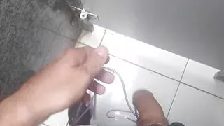 I went into the school bathroom