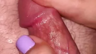 Sexy Latina toes playing with cock