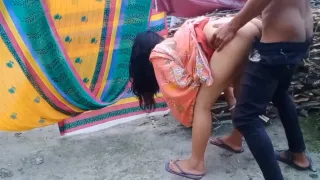 Indian Village Chachi Fuck With Dever Ji Outdoor Standing Doggy Style Position